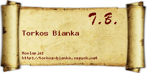 Torkos Bianka névjegykártya